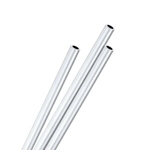 M METERXITY 3�p�b�N 250mm 6063�A���~�j�E���ۊ� 2mm ID 3 mm OD �V�[�����X�A���~�j�E���`���[�u ����/���H/DIY�N���t�g�p �����X�g���[�g�p�C�v [0.08x0.12x9.8IN]