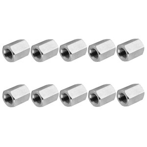 PATIKIL 10#-32 UN F 304�X�e�����X�|�Z�p�����i�b�g 10��10mm / 0.39�����S�˂����b�h�����i�b�g�X�^�b�f�B���O�R�l�N�^�t�@�X�i�[ �V���o�[�g�[��