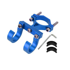 Motoforti オートバイ用ハンギングフック アーク ヘルメット用 ラゲッジ バッグ ホルダー ハンガー スクーター 自転車用 アルミニウム合金 ブルー 1セット 六角レンチ スクリュー ワッシャー