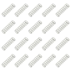 PATIKIL 0.6mmワイヤ径x6mm OD x 20mm Lの圧縮バネ 20個304ステンレス鋼製の機械的な延長小バネペンバネアソートメントキット ショップおよび家庭用修理