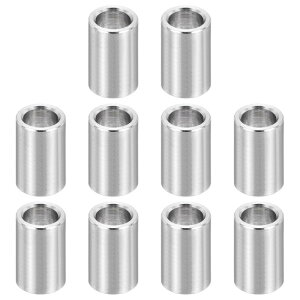 PATIKIL M7ステンレススペーサー 12個のメタルスペーサー 7mm ID x 10mm OD x 16mm L スクリュースタンドオフ 1/4"またはM7スクリュー用