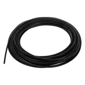 Partuto 1 Pcs 18AWG ユニバーサルグラウンドワイヤーカーラジオ、自動車、カースピーカーパワーワイヤー完全絶縁&ソフトタッチジャケットTCブラック33FT