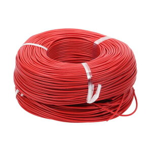 Partuto 1 Pcs 16AWG ユニバーサルグラウンドワイヤーカーラジオ、自動車、カースピーカーパワーワイヤー完全絶縁&ソフトタッチジャケットTCレッド1001FT