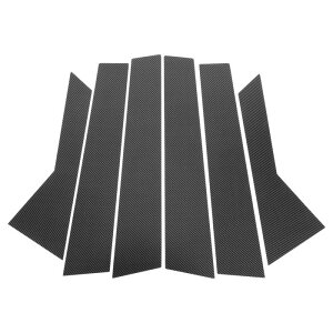 VekAuto Cadillac�ɑΉ�SRX 2010-2015�p6����h�A�s���[�E�B���h�E�g���� �J�[�{���t�@�C�o�[�p�^�[���u���b�N �t�����g���A���E �A���`�X�N���b�`�X�e�b�J�[�s���[�|�X�g�J�o�[