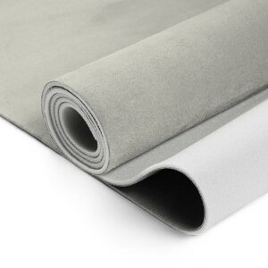 INFINAUTO スエード生地160G ヘッドライナー生地 203 x 152cm 車 RV SUV 自動車用 インテリア トリム DIY 屋根 修理 交換 フォーム 裏地 ベージュ 1 枚