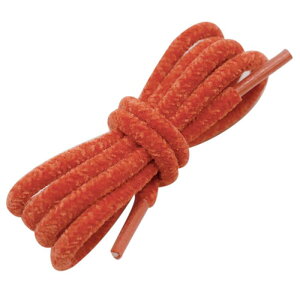 Elerevyo Round Fuzzy Shoe Laces for Sneakers, 0.24'' Hairy Soft Wide Shoelaces for Casual Shoes 2 Pairs Red 140cm/55.12