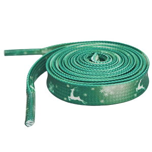 Elerevyo 1 Pair Christmas Flat Shoe Laces for Sneakers, 0.31'' Wide Soft Shoelaces Shoestrings for Hiking Shoes Christmas 11 120cm/47.2"