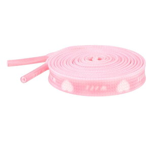 Elerevyo Flat Shoestrings Heart Printed Shoe Lace for Sneakers Athletic Shoelaces 1 Pair Light Pink 160cm/63"