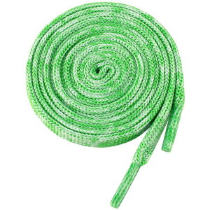 Elerevyo Flat Colorful Shoelaces Gradient Colors Shoe Laces for Boots Sneakers 2 Pairs Green 120cm/47.24"