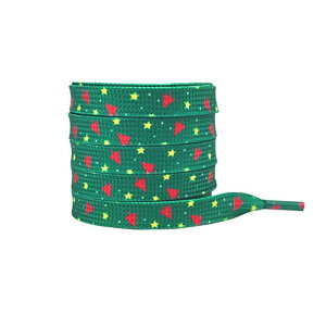 Elerevyo Christmas Flat Shoe Laces for Adults, Men, Him, Women, Teens, Christmas Decorations Shoestrings 1 Pair Christmas 13 140cm/55.1