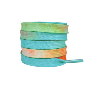 Elerevyo 1 Pair Tie-Dye Flat Shoe Laces for Sneakers, 0.31'' Soft Shoelaces Shoestrings for Casual Hiking Shoes Colorful-8 160cm/63.0
