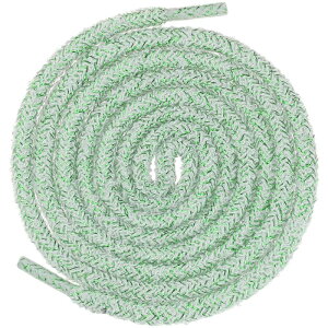 Elerevyo Round Colorful Fashion Shoelaces for Sneakers Gold Wire Bling Shoe Laces Light Grey 100cm/39.37"