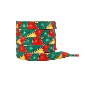 Elerevyo Christmas Flat Shoe Laces for Adults, Men, Him, Women, Teens, Christmas Decorations Shoestrings 1 Pair Christmas 6 160cm/63.0"