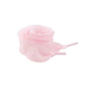 Elerevyo 2 Pairs Ruffle Shoe Laces: 2.5CM Wide Fishtail Pleated Flat Sneaker Shoestring Light Pink 80cm/31.5