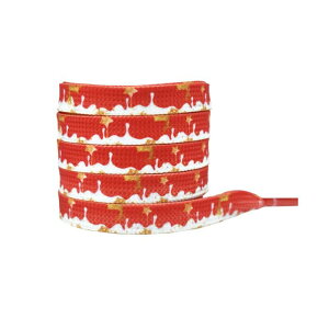 Elerevyo Christmas Flat Shoe Laces for Adults, Men, Him, Women, Teens, Christmas Decorations Shoestrings 1 Pair Christmas 7 160cm/63.0"