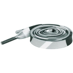 Elerevyo Splicing Printing Flat Shoe Laces Fun Color Pattern Shoelaces for Sneakers Athletic Running Shoes 1 Pair White-Gray-Black 140cm/55.1