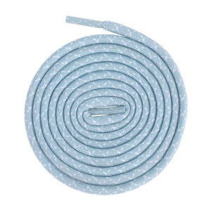 Elerevyo 2 Pair Round Cross Shoelaces, Non-Slip Heavy Durable Outdoor Climbing Hiking Shoe Laces Shoestrings Light Blue 100cm/39.4