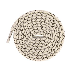 Elerevyo 2 Pair Round Cross Shoelaces, Non-Slip Heavy Durable Outdoor Climbing Hiking Shoe Laces Shoestrings Beige 100cm/39.4"