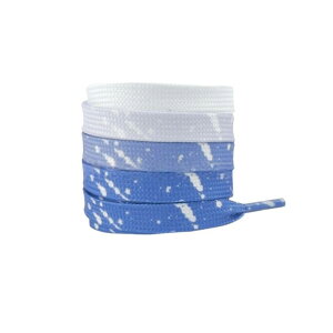 Elerevyo Flat Ink Splash Gradient Shoelaces Colorful Shoe Strings for Athletic Running Sneakers 1 Pair Gradient Blue 140cm/55.1