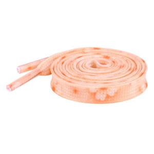 Elerevyo Colorful Floral Printed Flat Shoelaces Sneakers Flower Shoelaces for Casual 1 Pair Light Orange 100cm/39.4
