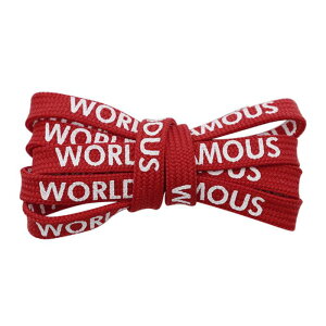 Elerevyo Classic All-Match Thin Shoelaces Text Printed Flat Shoelaces Sneakers Running Sneakers 2Pairs Red 60cm/23.6