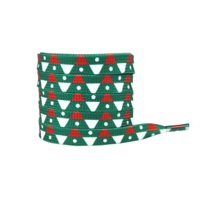Elerevyo Christmas Flat Shoe Laces for Adults, Men, Him, Women, Teens, Christmas Decorations Shoestrings 1 Pair Christmas 11 160cm/63.0"