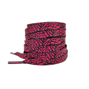 Elerevyo Flat Colorful Color Contrast Pattern Shoelaces Sports Shoe Laces for Athletic Running Sneakers Shoes Boot Strings 1 Pair Red-Blue 160cm/63.0