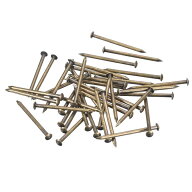 35個 小さな細い釘1.5x25mm(DxL) 小さな真鍮製釘ハードウェア 丸頭真鍮製釘 木製DIYプロジェクト 装飾箱 …