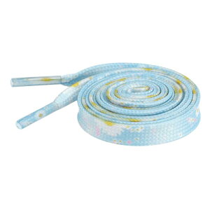 Elerevyo Colorful Floral Printed Flat Shoelaces Sneakers Flower Shoelaces for Casual 1 Pair Light Blue 160cm/63