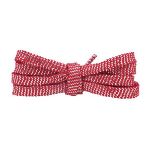 Elerevyo Glitter Shiny Metallic Wavy Flat Shoelaces, Gold Silver Sequin Sparkling Shoestrings Laces for Sneakers 2 Pairs Red-Silver 120cm/47.2
