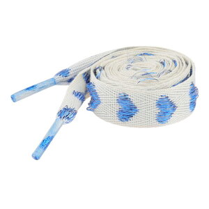 Elerevyo 2 Pairs Flat Glitter Shiny Shoe Laces, Metallic Heart Shoelaces Beige-Blue Heart 100cm/39.4"