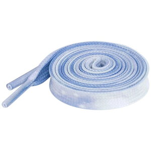 Elerevyo Flat Texture Shoestrings Tie-Dye Shoelaces Printed Shoe Lace for Sneakers Athletic 1 Pair Blue Yellow 140cm/55.1