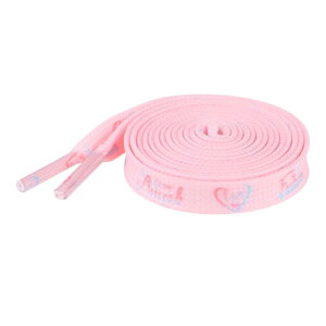 Elerevyo Flat Shoestrings Heart Printed Shoe Lace for Sneakers Athletic Shoelaces 1 Pair Pink 120cm/47.2