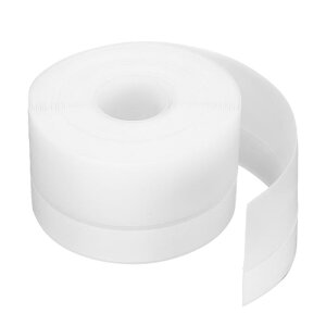 防水ドアシール 16.4ft x 45mm シリコンシールストリップ ドアドラフトストッパー用粘着テープ ウィンドウ ハウス シャワーガラス隙間用 長さ5m、ホワイト