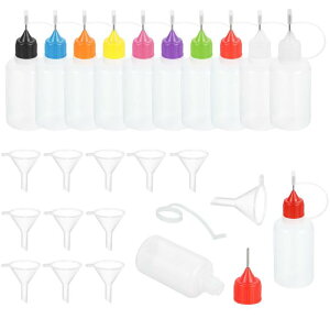 10�� �j�[�h����[�X�N�C�[�Y�{�g�� 30ml/1oz �ڒ��ܐ�[�A�v���P�[�^�[�{�g�� ���H�| �G�� �� �C���N�p �v���X�`�b�N�t�̐ڒ��܃{�g���i10�F 10�{ �R�l�t���j