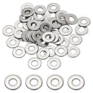 PATIKIL #8 �X�e�����X�X�`�[���t���b�g���b�V���[ 50�� �ۂ��������b�V���[ �l�W�{���g�i�b�g�A�\�[�g�����g�p �����ȃX�y�[�T�[�i���a1/5"×�O�a4/9"�j