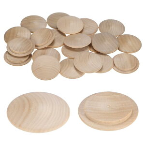 M METERXITY 25個入りビーチボタンウッドトッププラグ 45 x 35mmビーチボタンウッドトッププラグ 家具/階段/椅子/クラフト用スクリューホール用木製プラグ
