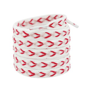 Elerevyo 2 Pairs 0.47'' Wide Contrast Color Flat Fat Braided Twist Woven Shoeslaces Shoe Laces Shoestrings Pink+Red 60cm/23.6