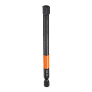 1個 H8 六角ヘッドドリルビットレンチ 8mm メトリックフラット先端 1/4" 六角シャンク 100mm (4") 長さ マグネット付き 黒リン酸塩 六角ネジドライバーソケット インダストリアル スクリュードラ