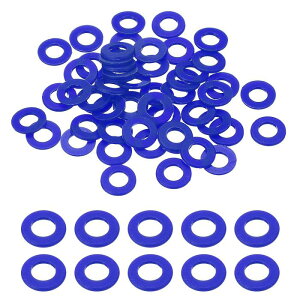50�� �i�C�����t���b�g���b�V���[5mm ID 10mm OD 1mm���v�� �[�����b�V���[�O�����b�g�v���X�`�b�N�V�[�g�K�X�P�b�g�t�@�X�i�[�V�[�����O�X�y�[�T�[�K�X�P�b�g�����O�E�H�[�^�[�z�[�X���b�V��
