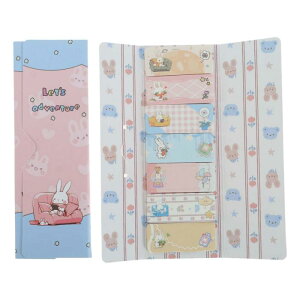 GLIDESMOOTH Cute Sticky Notes, Cute Cartoon Sticky Notes Childlike Cute Rabbit Fun, Self-Stick Flags Markers for Home Office, Multicolor, 1 Pc