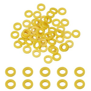50�� �i�C�����t���b�g���b�V���[3 mm ID 6mm OD 1mm���v�� �[�����b�V���[�O�����b�g�v���X�`�b�N�V�[�g�K�X�P�b�g�t�@�X�i�[�V�[�����O�X�y�[�T�[�K�X�P�b�g�����O�E�H�[�^�[�z�[�X���b�V��