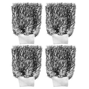 4�� �}�C�N���t�@�C�o�[�J�[�E�H�b�V���~�b�g10" x 8" �X�N���b�`�t���[�E�H�b�V���O���[�u �z���� ���闼�ʃv���b�V���N���[�j���O�h���C�~�b�g �J�[�E�H�b�V���z�[���N���[�����z���C�g