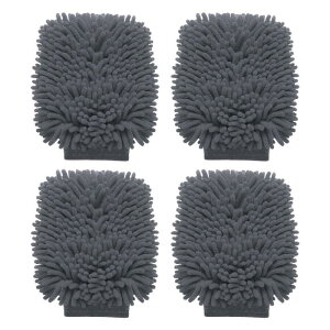 4�� �V�F�j�[���}�C�N���t�@�C�o�[�J�[�E�H�b�V���~�b�g 9" x 5.5" �X�N���b�`�t���[�E�H�b�V���O���[�u �z���� ���闼�ʃv���b�V���N���[�j���O�h���C�~�b�g �J�[�E�H�b�V���z�[���N���[��