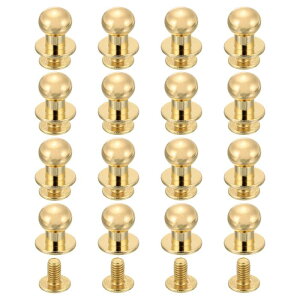 16�� �{�[���w�b�h�X�^�b�h�l�W�o�b�N9mm�ۃw�b�h�{�^���j�b�v�����U�[���x�b�g DIY���U�[�N���t�g�n���h�o�b�O�V���[�Y�x���g�C���p ���C�g���F