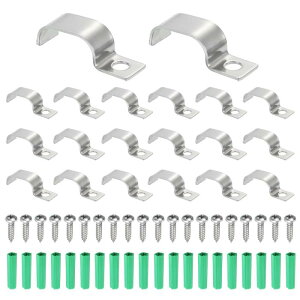 10x20mm�X�g���b�v/�P�[�u���p20���� �����p�C�v�X�g���b�v �X�e�����X��U���`�P�[�u���X�g���b�v�N�����v �R���W�b�g ���C�� �R�[�h �p�C�v�Œ�p 1�� ���t��