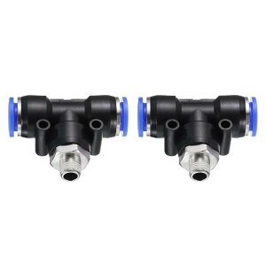 2pcs GACtBbeBO 12mm `[u OD x N PT 1/8 Xbh PT4-U j[}`bN [ xX eB[ NCbN vbV gD RlNg ^J GAC z[X C_Xg[ GA VX