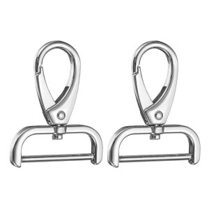 2���O���\�ȃX�i�b�v�t�b�N�X�C�x���N���@�X�v1 1/4" D�����O �X�C�x�����u�X�^�[�N���[�t�b�N ���z�X�g���b�v�L�[�`�F�[���o�b�ODIY�N���t�g�p �V���o�[