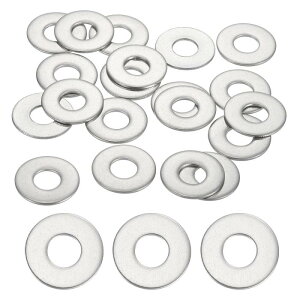 20��M6 304�X�e�����X�|�������ی`�t���b�g�X�y�[�T�[ �l�W �{���g �z�� ������ DIY �d�q�@��p6.5mm ID 16mm OD 1mm��