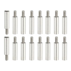 PATIKIL VOwbhX^bh 16 M3x18+6mm XeX| ی^烁X^X^hItXy[T[˂{g NbhRv^[h[ Rs[^[HA\[gLbgp Vo